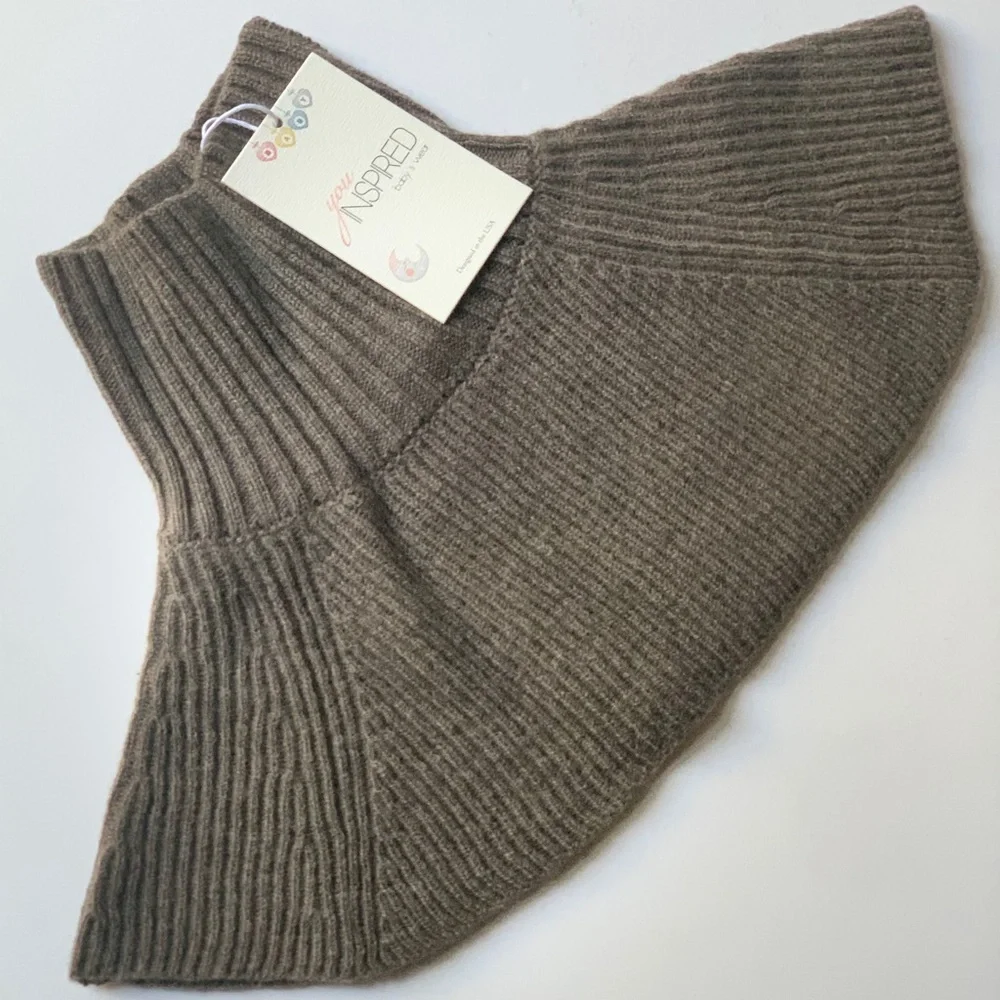 WARM ORGANIC MERINO wool collar scarf for baby boy toddlers Neck warmer size1-3y